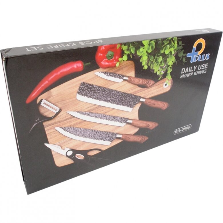Virtuvinių peilių rinkinys ,,TPLUS" 6 vnt.