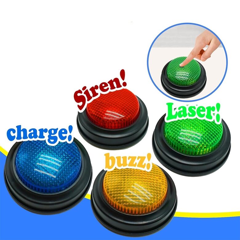 Atsakymo mygtukai ,,Šviesos ir garsai" 4 vnt.