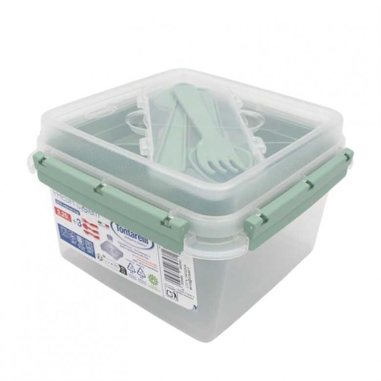 Maisto dėžutė su integruotu įrankių rinkiniu 2,25 l