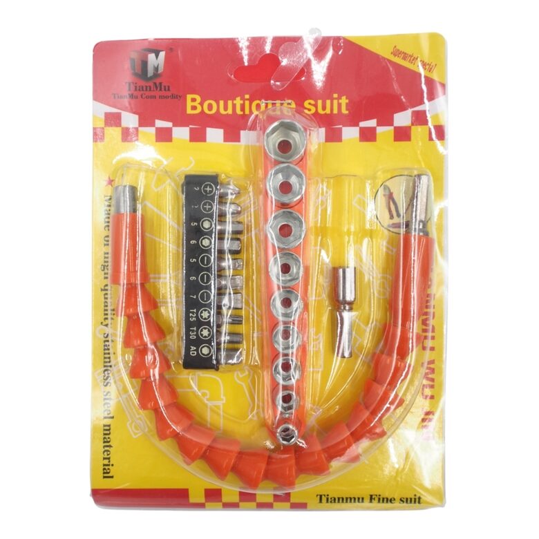 Lankstus atsuktuvų rinkinys su galvutėmis