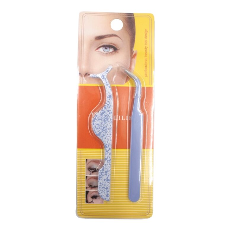 Blakstienų aplikatorius ir lenktos formos pincetas