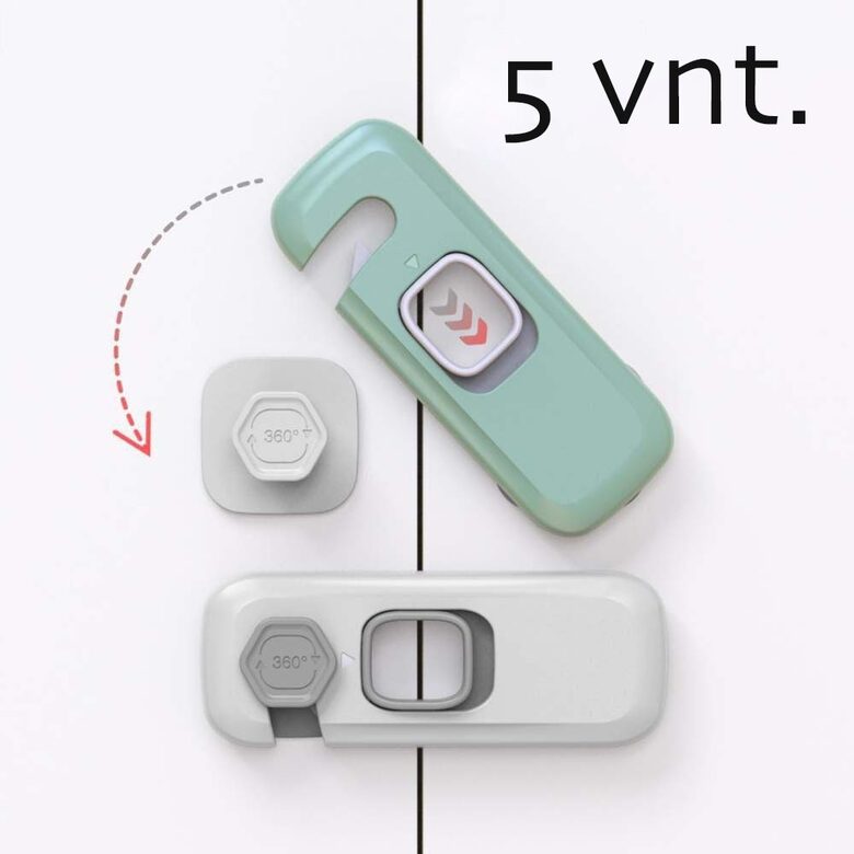 Spintelių ir stalčių apsauga ,,XLINE" 5 vnt.