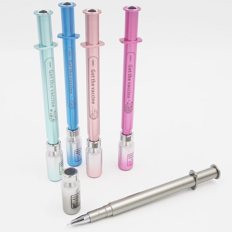 Šviečiantis rašiklis "Get the vaccine"