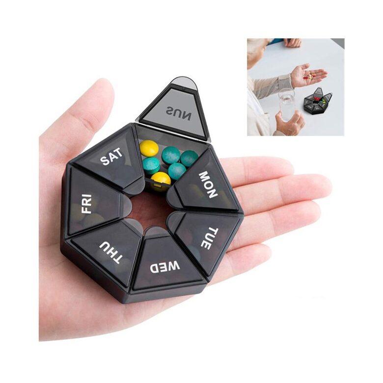 Tablečių dėžutė 7 skyreliai