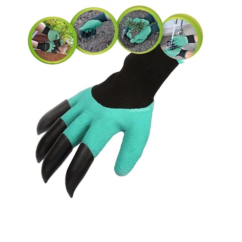 Universalios sodo pirštinės su nagais