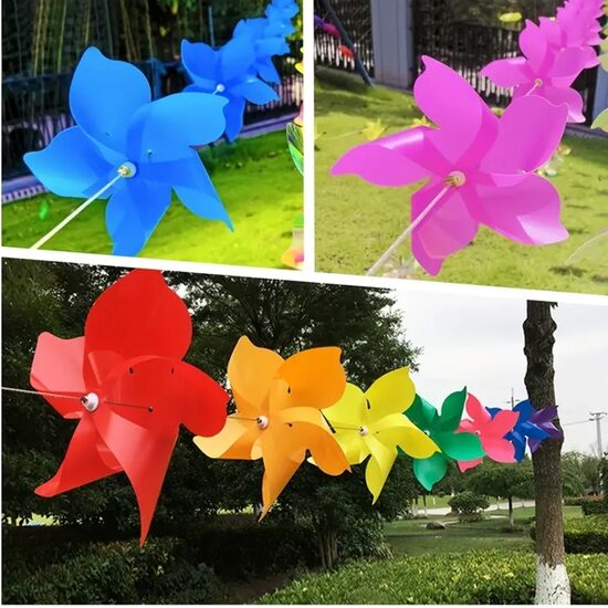 Vėjo malūnėlių girlianda