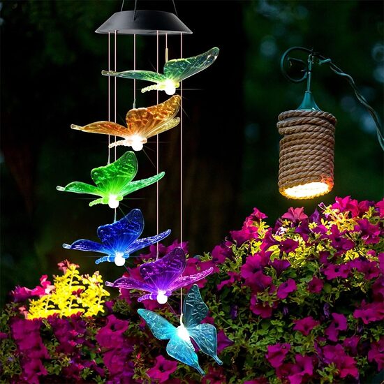 LED dekoracija drugeliai