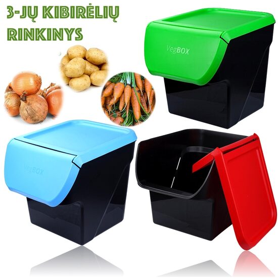 Kibirėlių rinkinys daržovėms 3vnt.