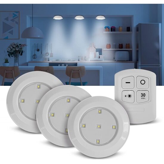 3X Led lemputės su pulteliu