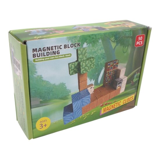 50 magnetinių kubelių rinkinys