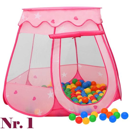 Vaikiška žaidimų palapinė 102x102x82 cm, rožinė