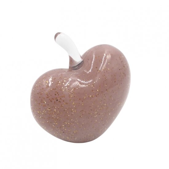 Dekoratyvinė stiklinė širdies formos figūrėlė 14×13 cm