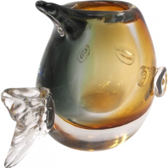 Stiklinė žvakidė „Žuvis“