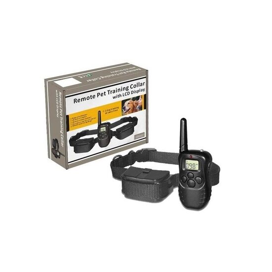 Elektrinis šuns dresavimo antkaklis su nuotolinio valdymo pulteliu