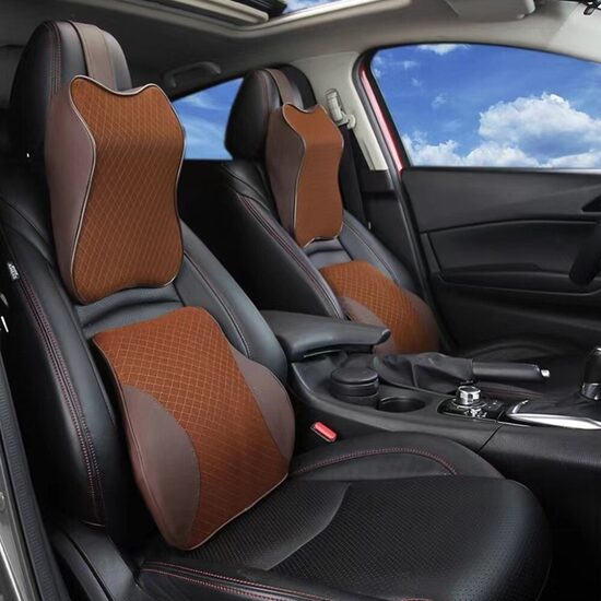 Ergonominių pagalvių rinkinys automobiliui