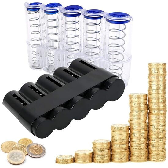 Euro monetų dėklas