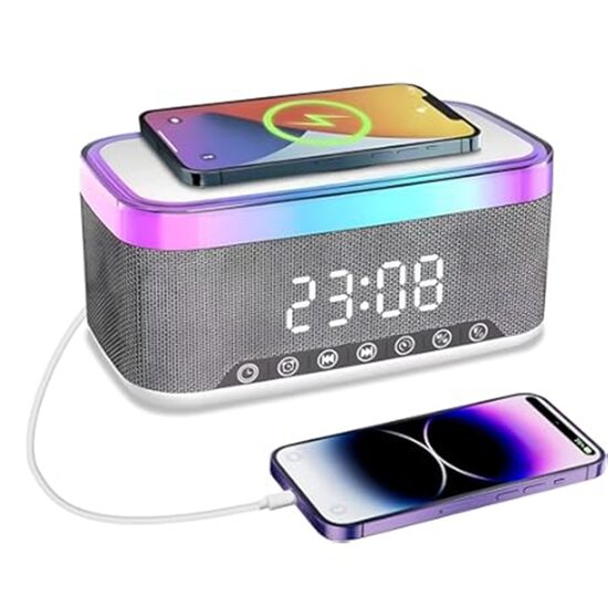 Garso kolonėlė + laikrodis + įkroviklis