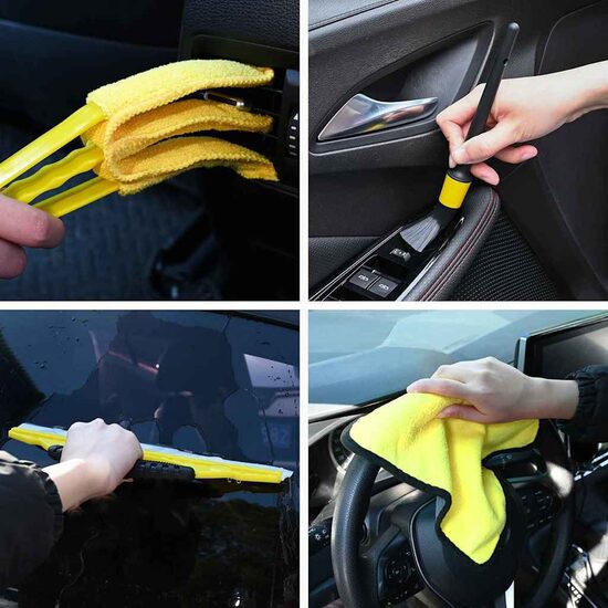 Automobilių šepetėlių rinkinys 19 vnt.