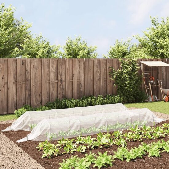 Tinkliniai sodo tuneliai 2 vnt. 1,5 x 5m iš stiklo pluošto ir PP