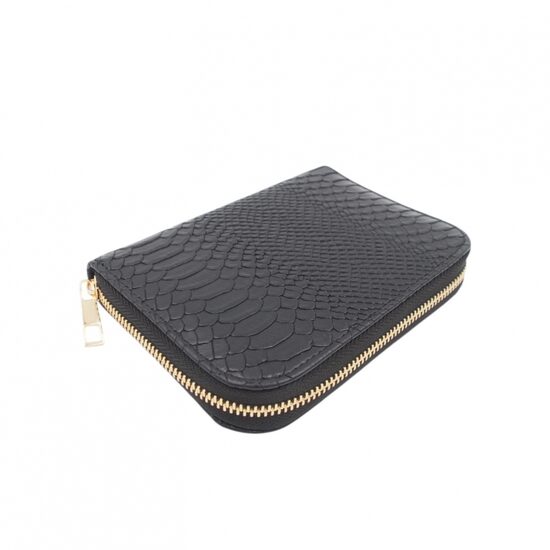 Juodas užsegamas papuošalų dėklas