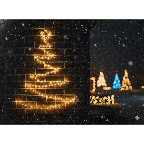Kalėdinė LED eglutė su žvaigžde 105 cm šiltai balta