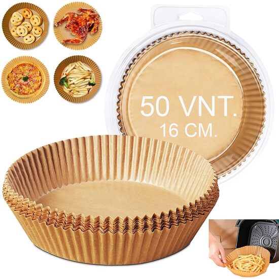 Kepimo popierius gruzdintuvei 50vnt. (apvalus) 16cm.