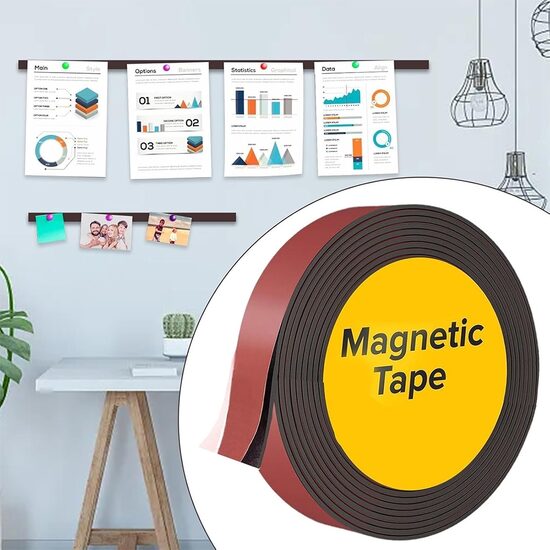 Lipni magnetinė juostelė 12.5 mm x 2 mm x 1 m