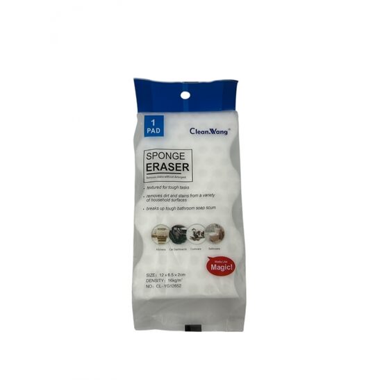 MELAMINO kempinėlė-trintukas 12 × 6,5 × 2 cm