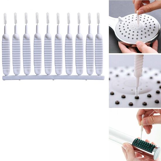 Mini šepetėliai vamzdžiams ir žarnoms valyti 10 vnt.