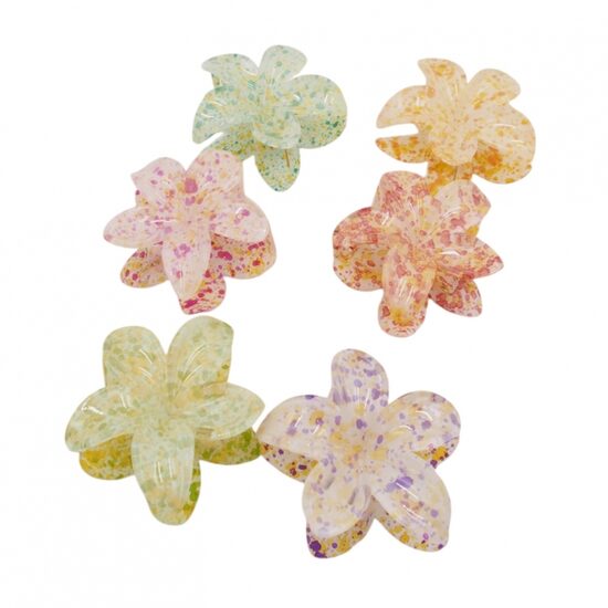 Plaukų segtukas „Spalvota gėlė“ 1vnt.