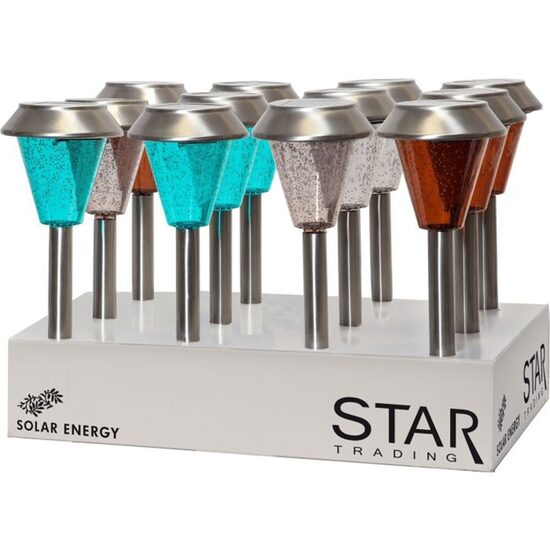 Saulės energija įkraunamas sodo šviestuvas „Ibiza star“