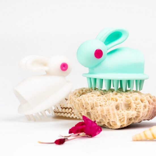 Silikoninis galvos masažo šepetys