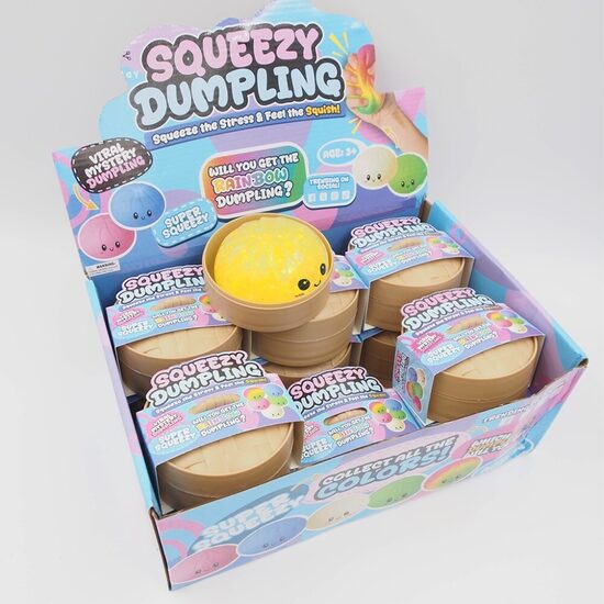 Squeezy Dumpling – šviečiantis tamsoje antistresinis žaislas