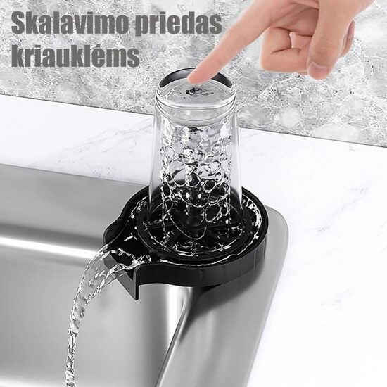 Stiklinių skalavimo priemonė