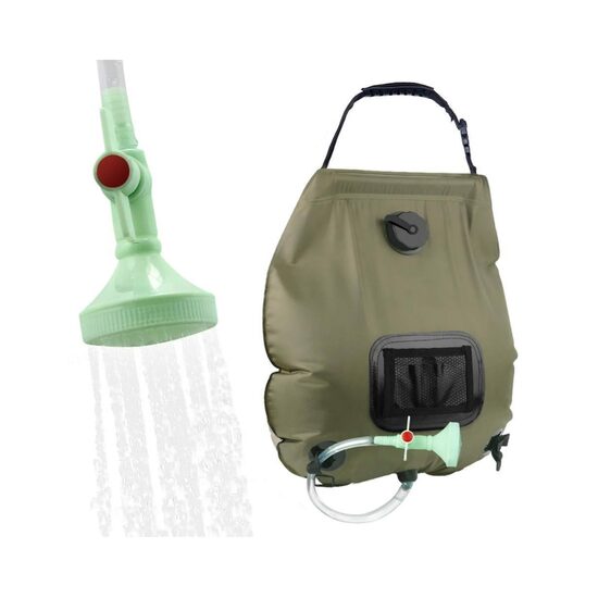 Turistinis dušas su termometru