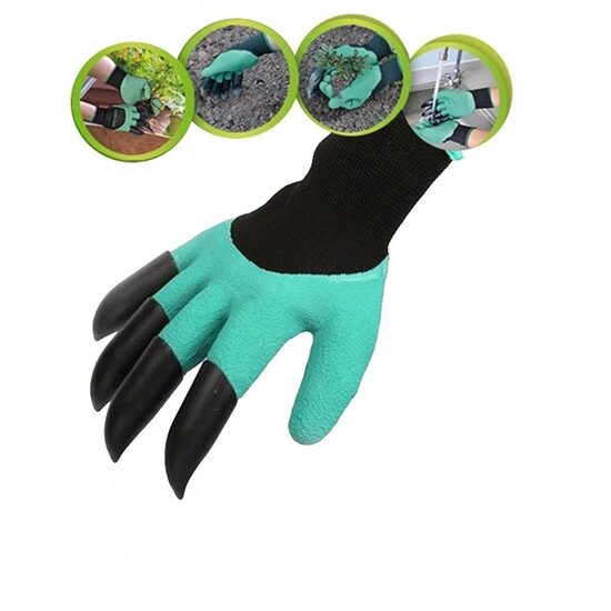 Universalios sodo pirštinės su nagais